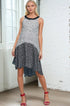 Claire Dress - Black & White Floral